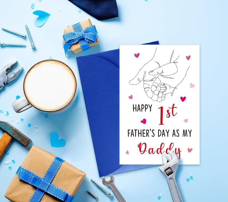 First Father's Day Card - Happy 1st Father's Day for Dad