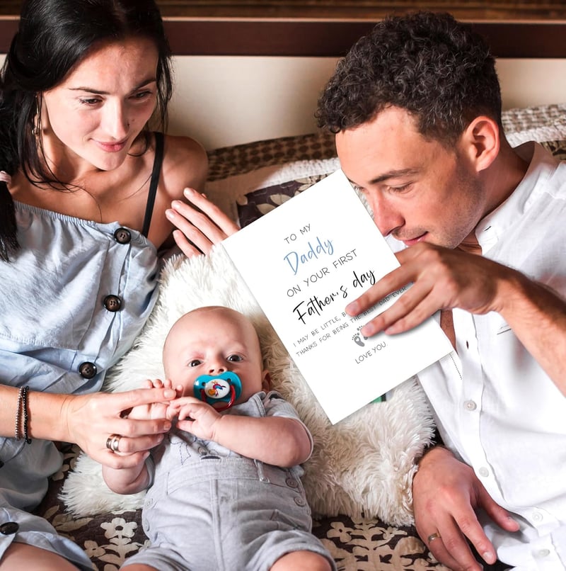 1st Father's Day Card for New Dad from Baby Boy/Girl