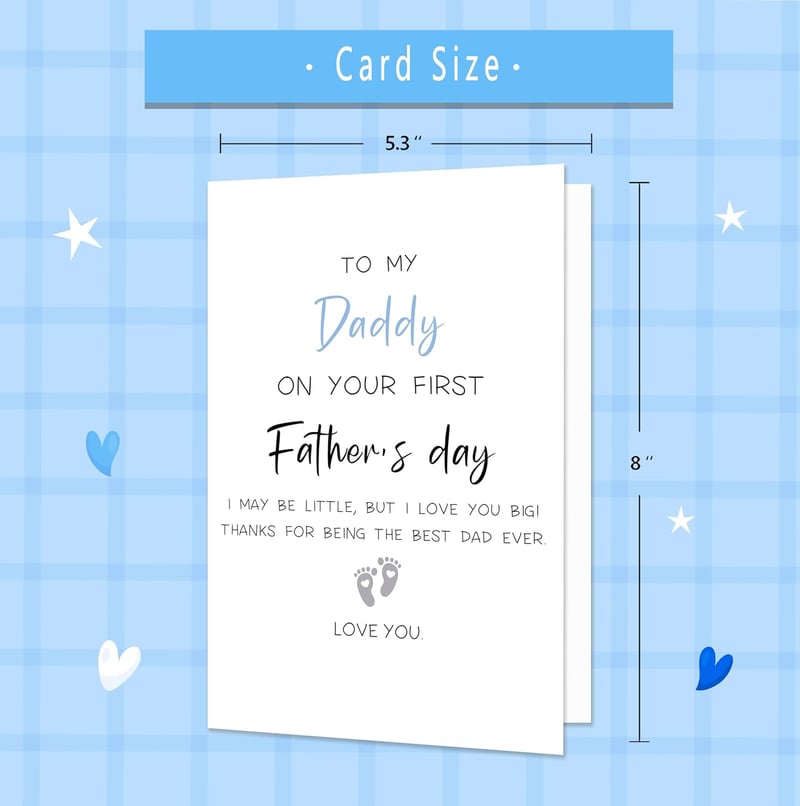 1st Father's Day Card for New Dad from Baby Boy/Girl