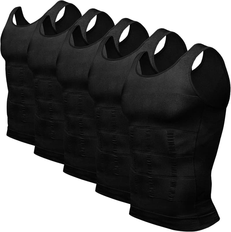 Men's Slimming Tummy Vest - Thermal Compression Shapewear