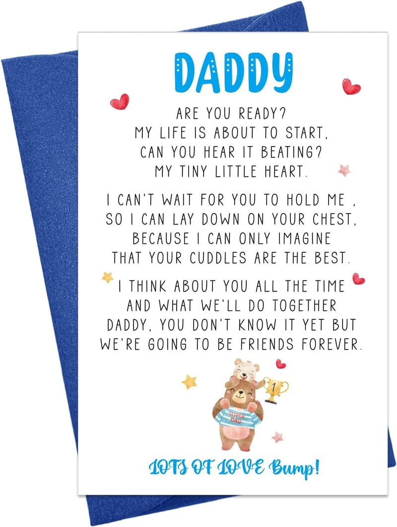 Happy 1st Father's Day Card for New Dads from Baby
