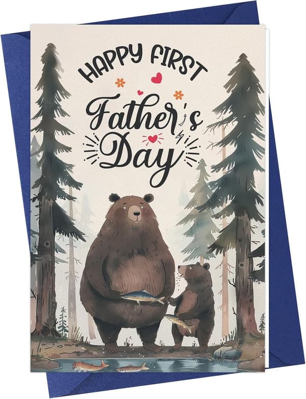 1st Father's Day Card - Funny Gift for New Dad from Baby
