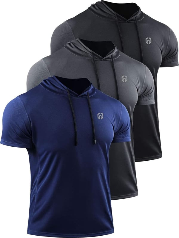Athletic Muscle Tank Top with Hood for Workout Training