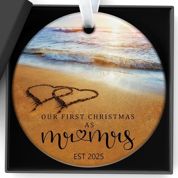 2025 Mr & Mrs Christmas Ornament for Couples