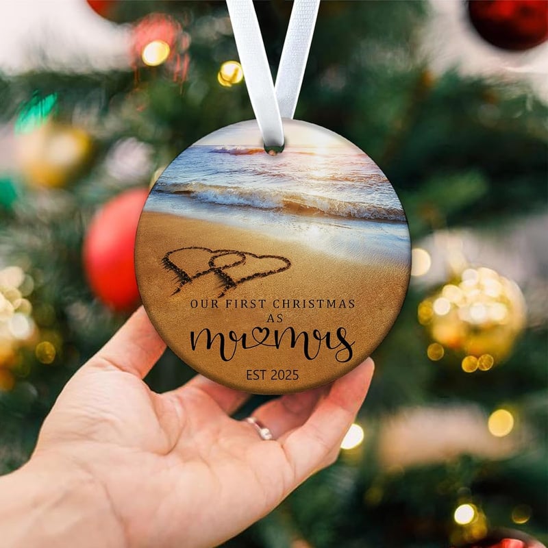 2025 Mr & Mrs Christmas Ornament for Couples