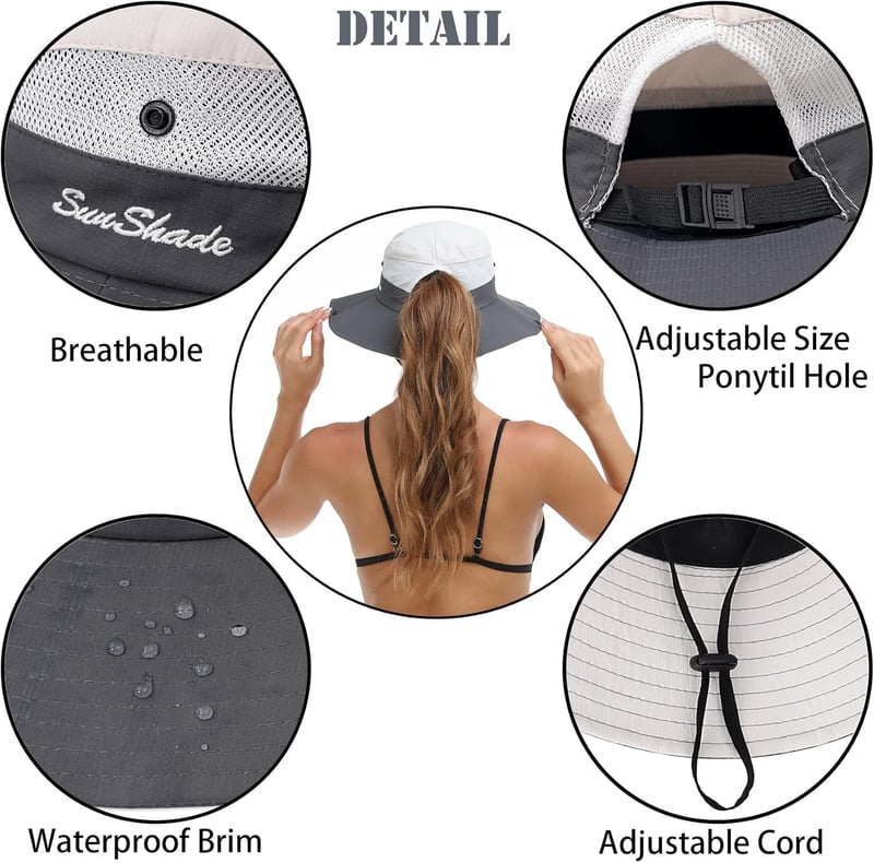 Women's Summer Wide Brim UV Protection Beach Hat