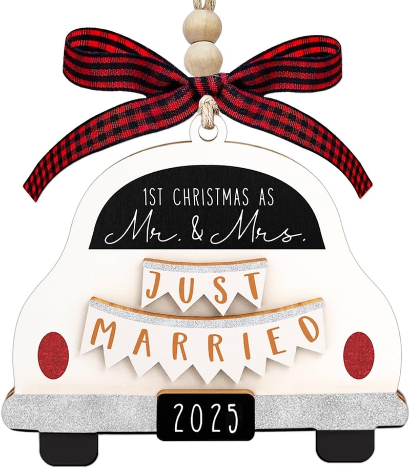 Our First Christmas Married Ornament 2025 - Couples Gift