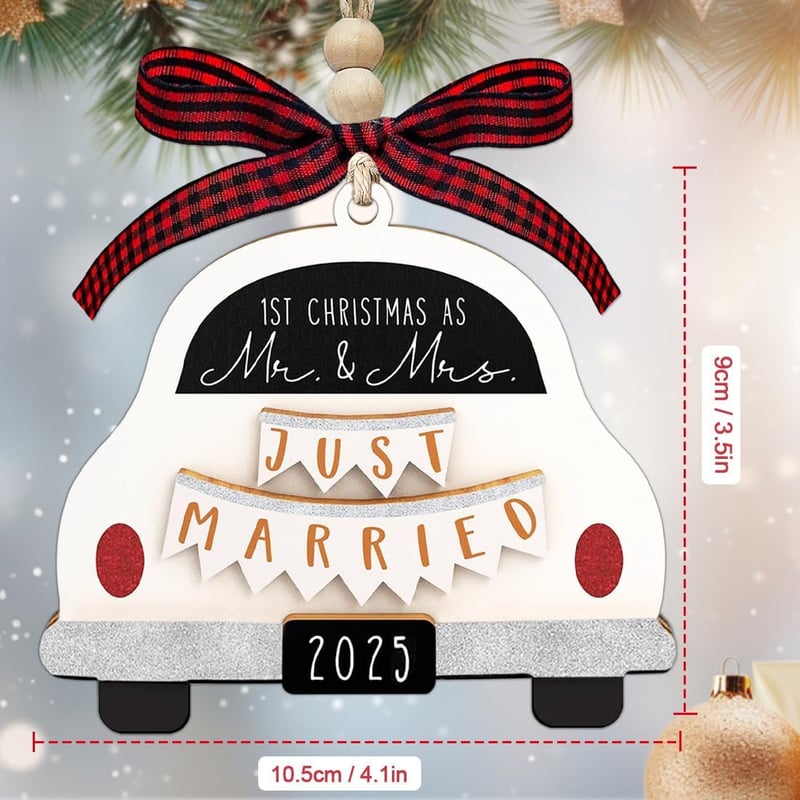 Our First Christmas Married Ornament 2025 - Couples Gift