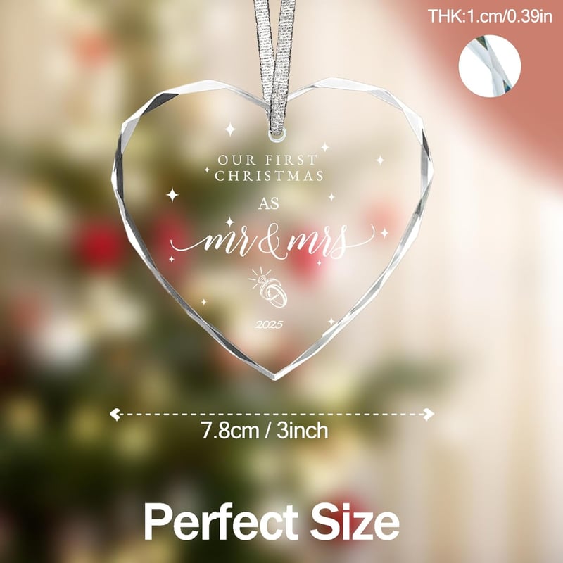 2025 First Christmas Married Ornament for Couples