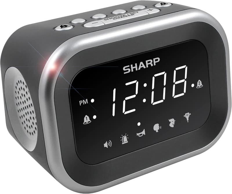 Super Loud Alarm Clock for Heavy Sleepers - 115dB Sound, LED Display