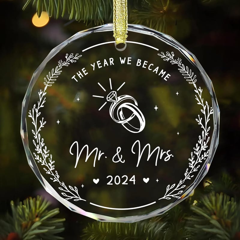 Just Married Car Ornament - Mr & Mrs Wedding Gift
