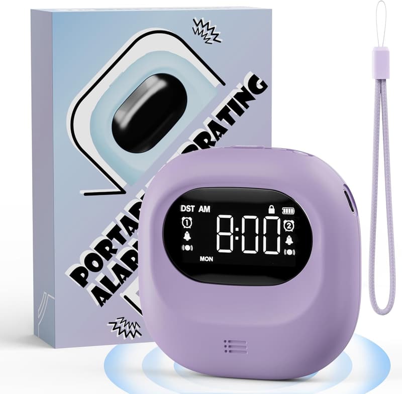 Heavy Sleepers Alarm Clock with Adjustable Vibration Shaker