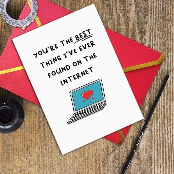 1-Year Anniversary Funny Dating Card for Couples