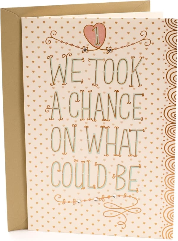 1st Anniversary Card – Chance on What Could Be