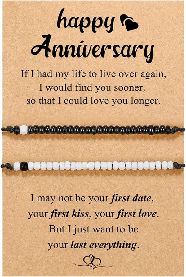 Pinky Promise Matching Bracelets for Couples in Long Distance Relationships