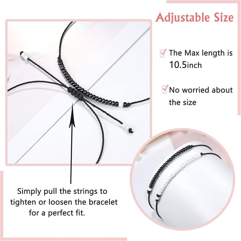 Pinky Promise Matching Bracelets for Couples in Long Distance Relationships