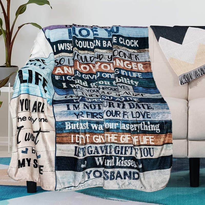 Anniversary Gift: Ultra-Soft Micro Fleece Sherpa Blanket for Her