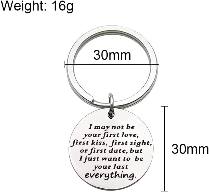Couples' Anniversary Keychain Gift for Him or Her
