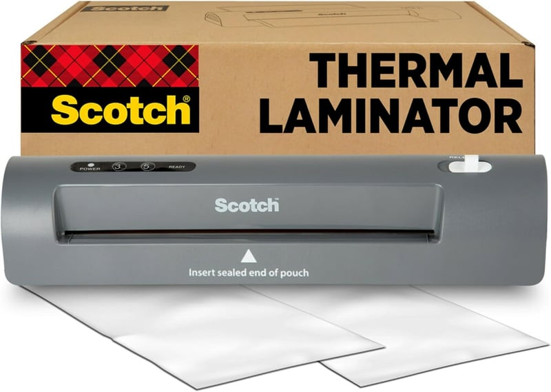 Scotch Thermal Laminator - 2 Roller System for Home or Office