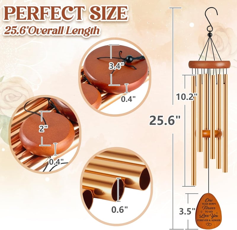 1st Anniversary Wind Chimes Gift for Couples