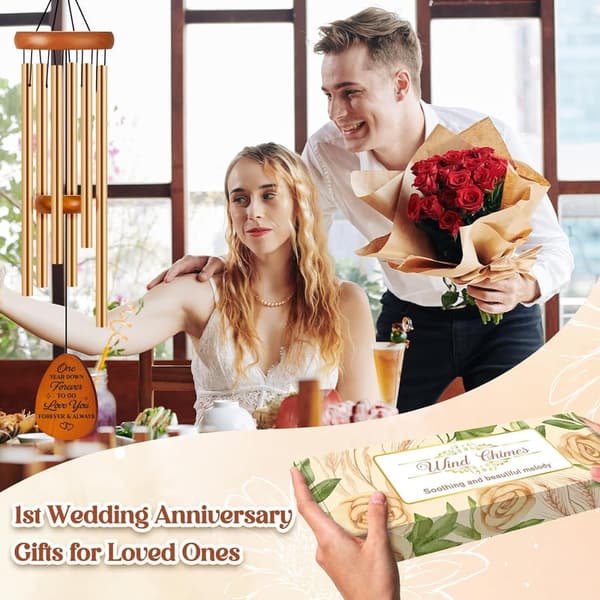 1st Anniversary Wind Chimes Gift for Couples