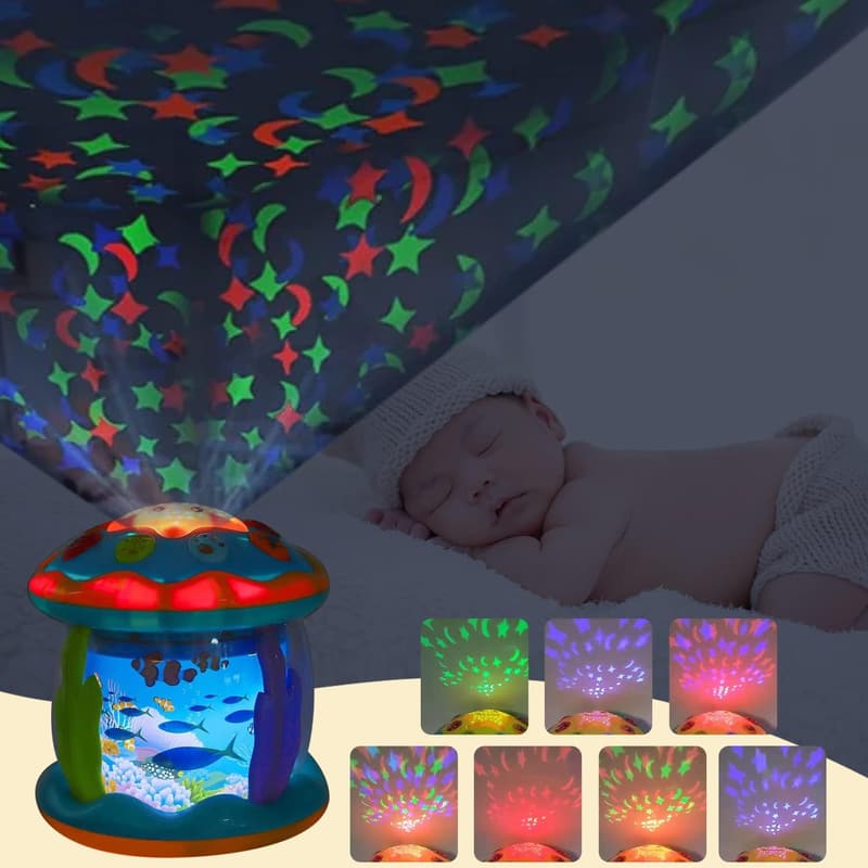 Musical Ocean Toy 4-in-1 with Night Light for Babies