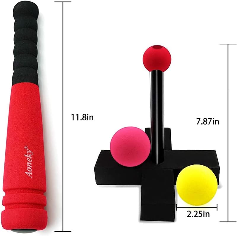 Mini Foam T-Ball Set for Toddlers with Carry Bag - Ages 1+