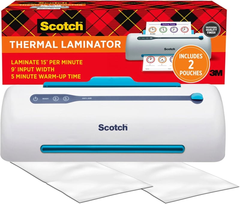Scotch PRO Thermal Laminator with Never Jam Technology, 9