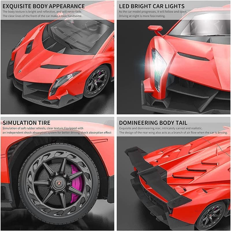 Lamborghini RC Car 1:18 Scale Toy for Boys Ages 6-8