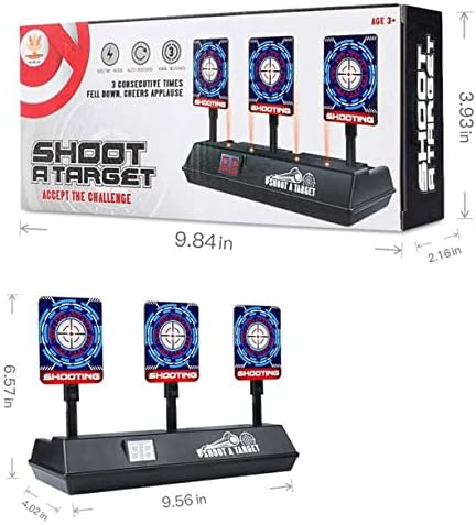 Battery-Operated Auto-Resetting Blaster Target for Kids