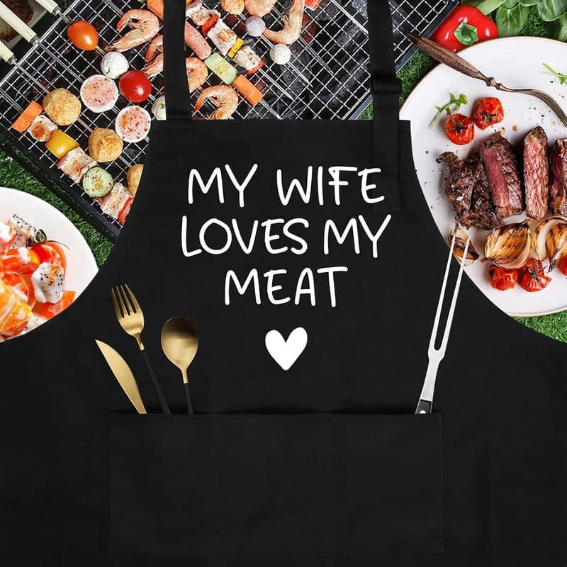 Men's Apron - Funny Gift for Husband's Anniversary or Birthday