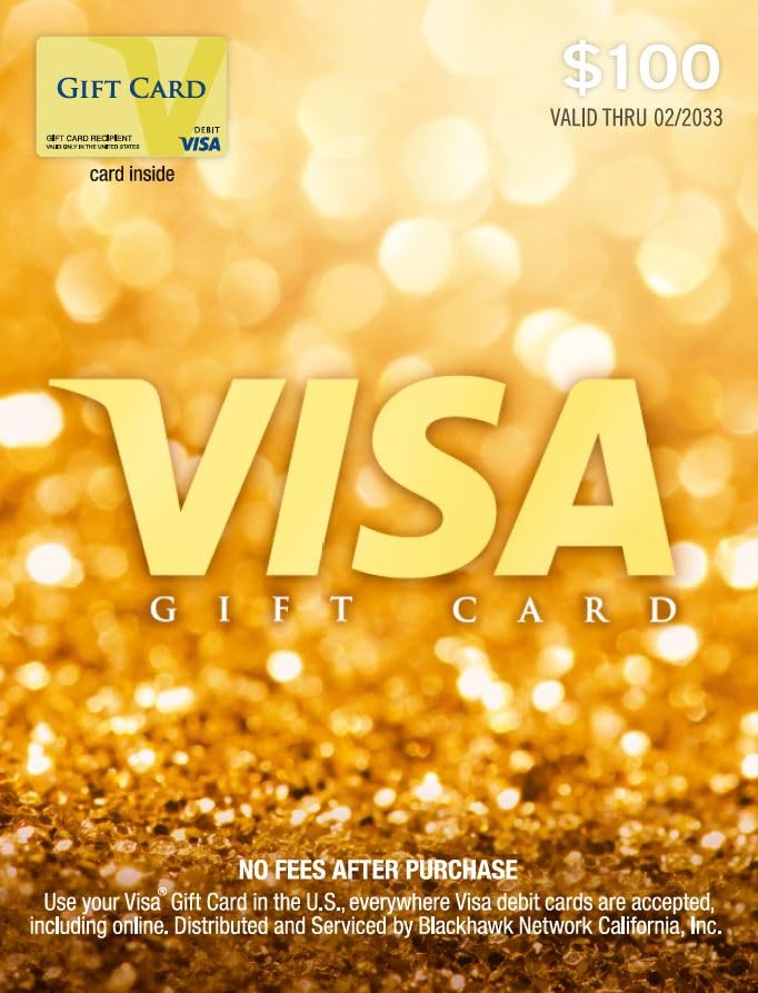 $100 Visa Gift Card (Plus $5.95 Fee)