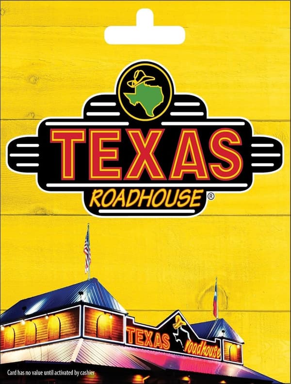 Texas Roadhouse Gift Card - Perfect for Food Lovers