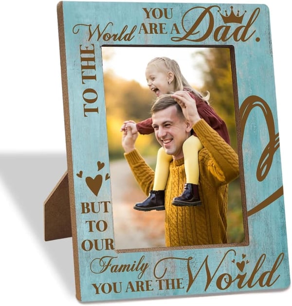 Father's Day Photo Frame for 4x6 Inch Pictures, Gift for Dad