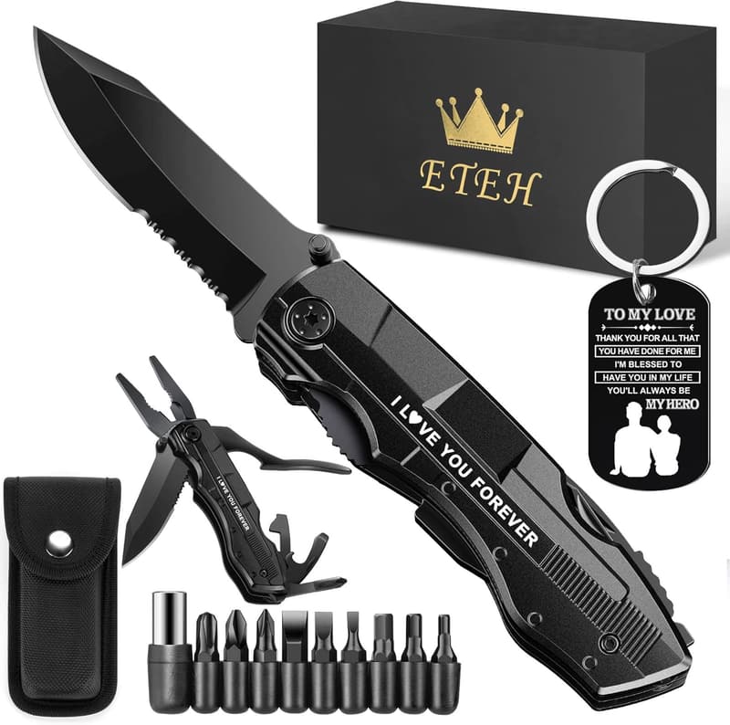 Anniversary Multitool Pocket Knife for Him - 