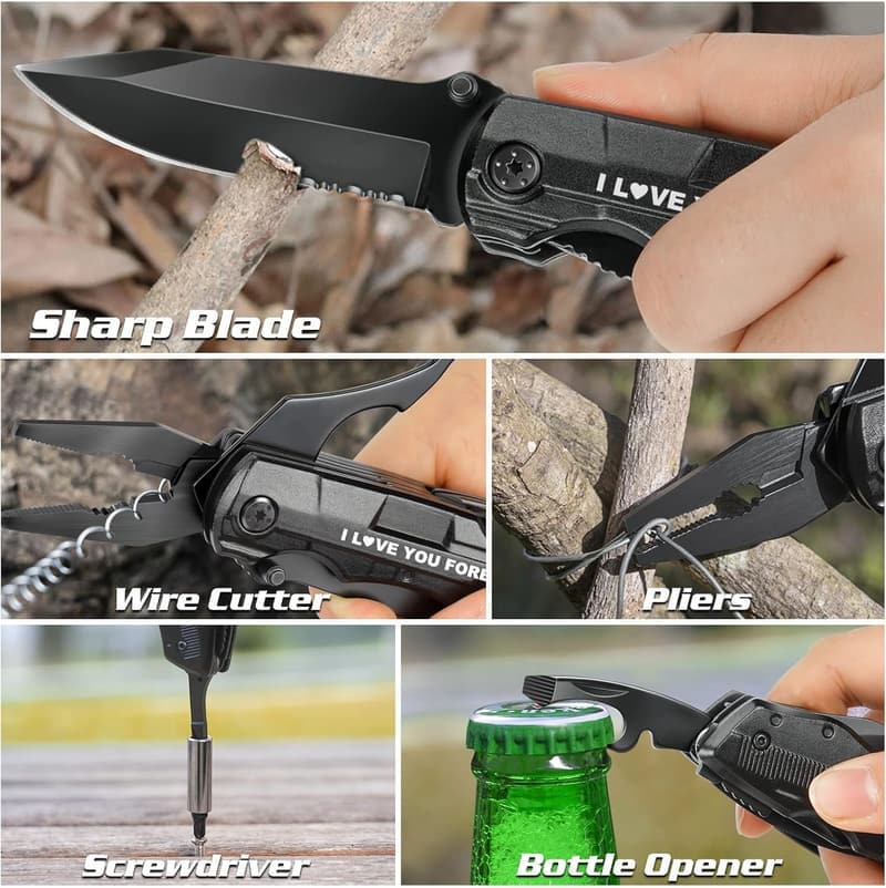Anniversary Multitool Pocket Knife for Him - 