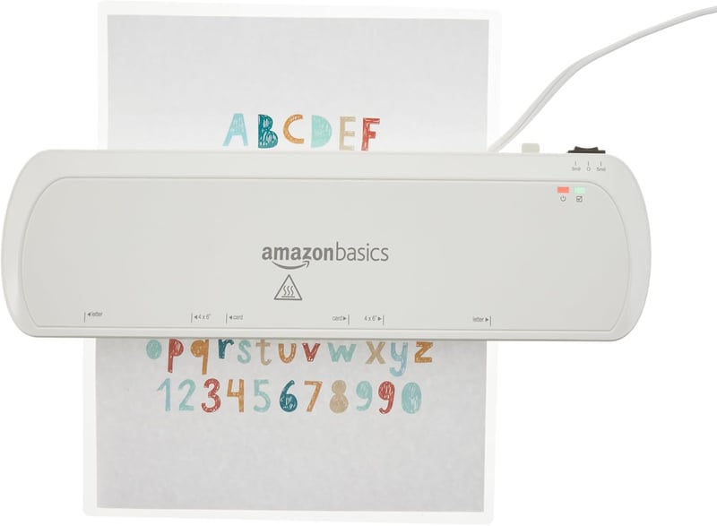 Amazon Basics 9-Inch Thermal Laminator for Home Office