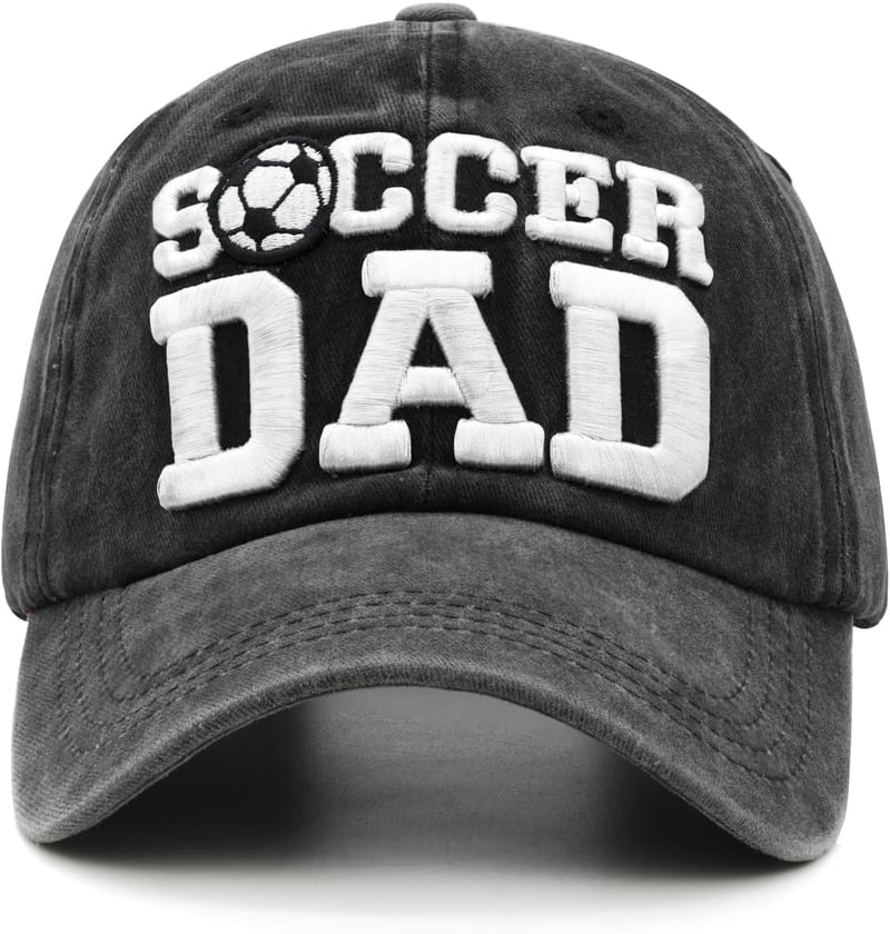 Funny Soccer Baseball Hat for Dad from Wife & Daughter