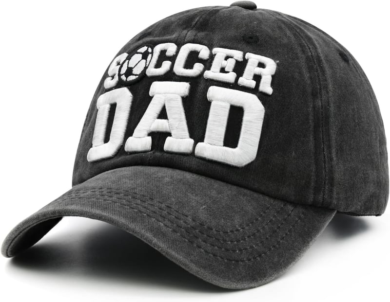 Funny Soccer Baseball Hat for Dad from Wife & Daughter