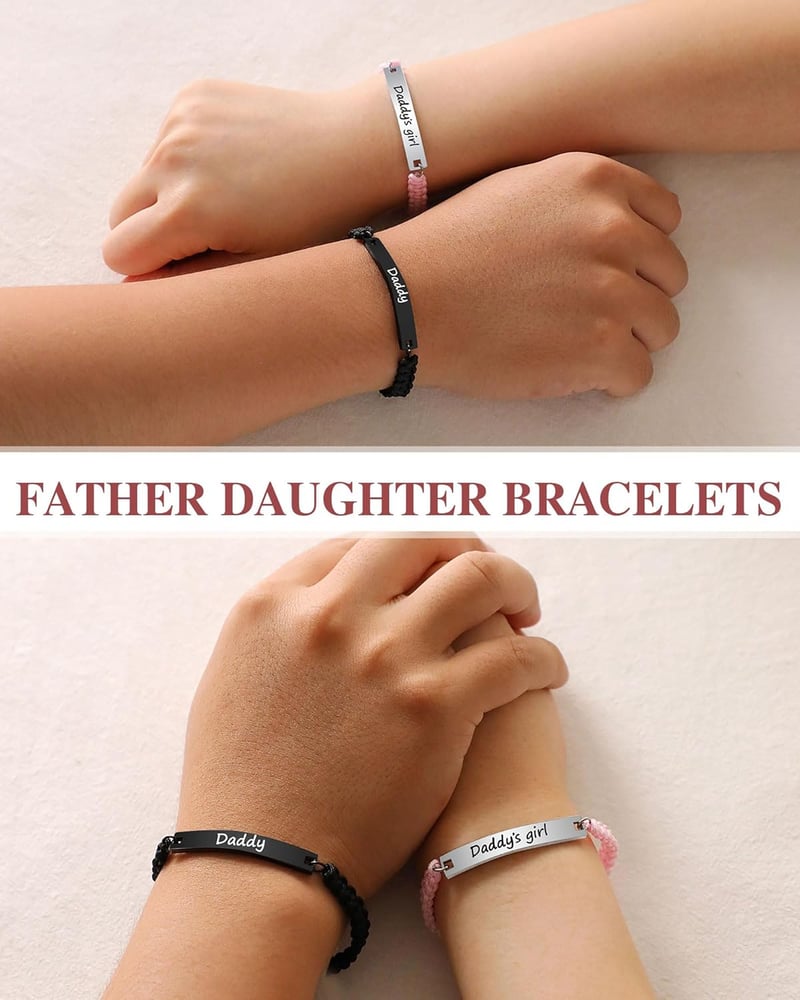 Father-Daughter Matching Bracelets - Gifts for Dad