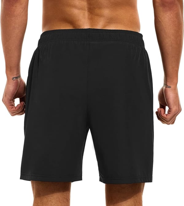 Men's Quick-Dry Swim Trunks with Compression Liner and Pockets