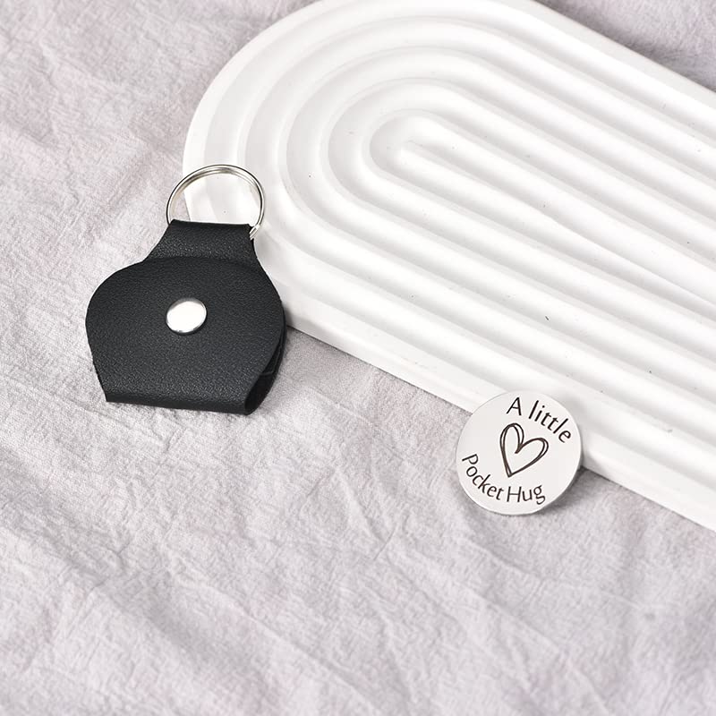 Father's Day Keychain Gift - Pocket Hug Token for Dad