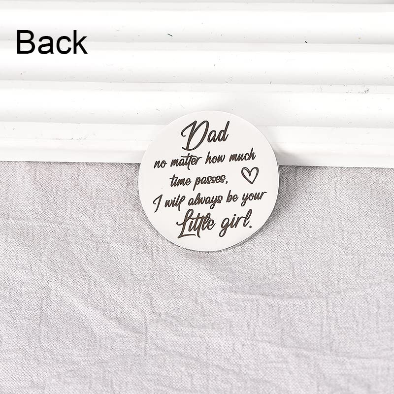 Father's Day Keychain Gift - Pocket Hug Token for Dad