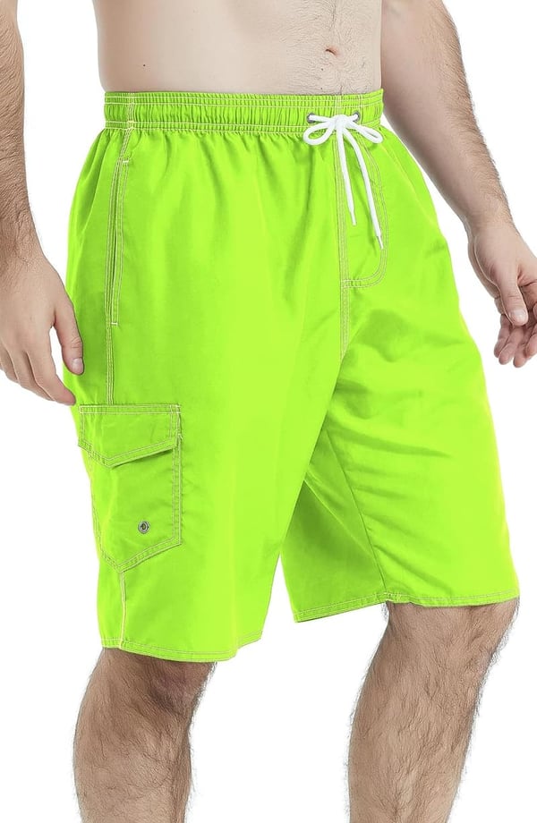 Men's Quick-Dry Swim Trunks with Mesh Lining