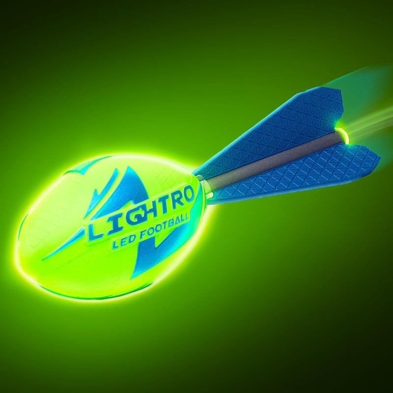 Glow-in-the-Dark Foam Football for Kids – Bright LED, Birthday Gift
