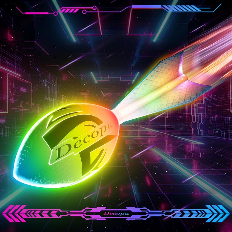 Glow-in-the-Dark Rechargeable Football for Boys 6-15 Years