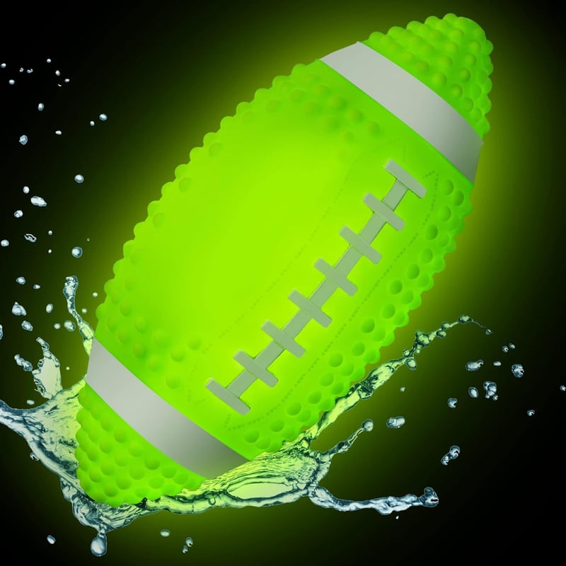 Glow-in-the-Dark Waterproof Football for Pool & Beach Games