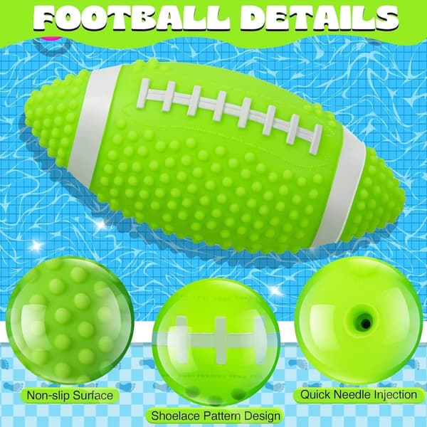 Glow-in-the-Dark Waterproof Football for Pool & Beach Games