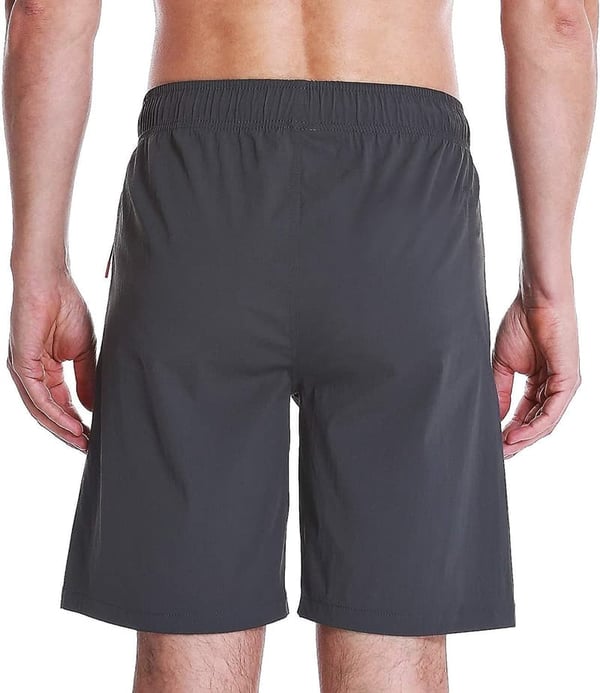Men's Quick-Dry Swim Trunks with Zipper Pockets