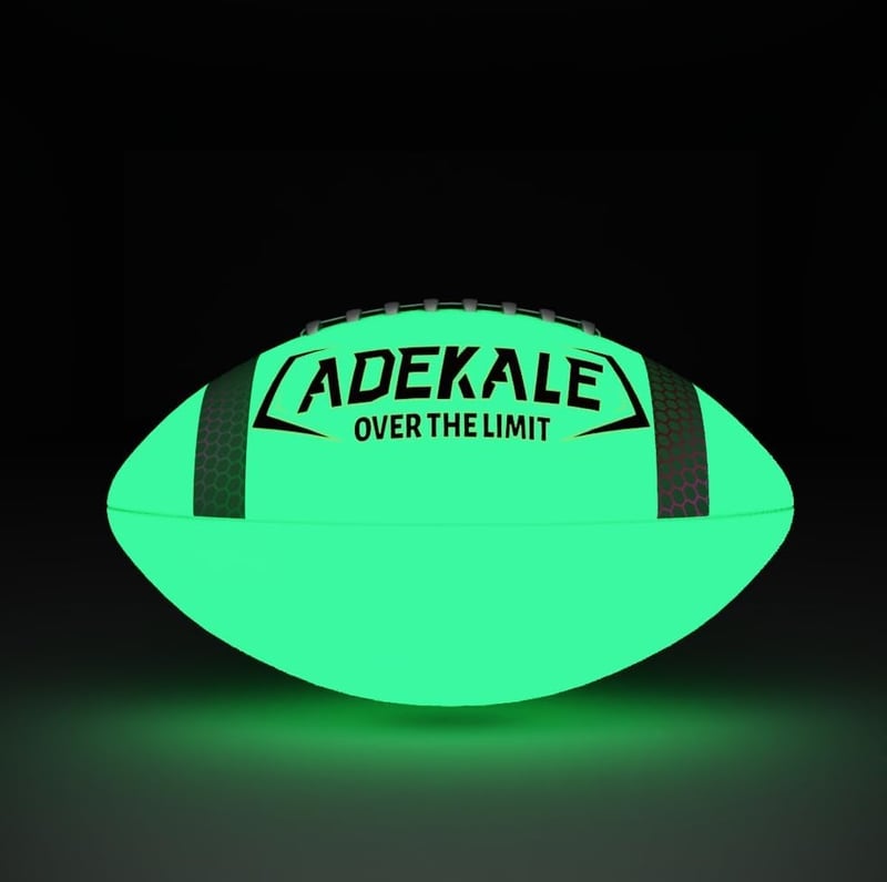 Glow in The Dark Size 9 Football - Holographic Sports Gift for Kids